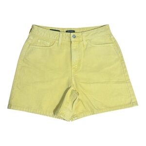 Wild Fable Yellow Highest Rise Bermuda Denim Shorts NWOT